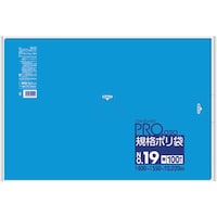 日本サニパック サニパック 規格ポリ袋19号青100枚
