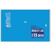 日本サニパック サニパック 規格ポリ袋15号青100枚