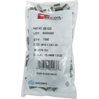 ハウメット リコイル インサートねじ リコイル SUS304 適用ボルトねじ:M162.00×1D(100個入り)