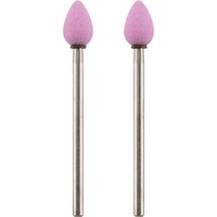 キソパワーツール PROXXON マイクログラインダー用先端工具 軸付き砥石2本(WA150) 卵