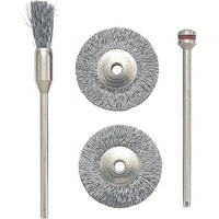 キソパワーツール PROXXON マイクログラインダー用先端工具 ワイヤーブラシ3個セット(鉄)