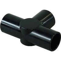 矢崎化工 yazaki イレクター Φ28 プラスチックジョイント J125A ブラック