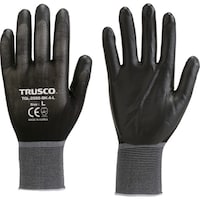 トラスコ中山 TRUSCO 極薄ニトリル背抜き手袋 ブラック M