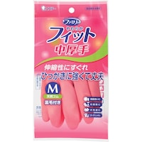 エステー エステー ファミリー やわらかフィット 天然ゴム 中厚手 M ピンク
