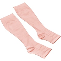 メテックス METEX 【売切商品】リラルーチェ ひざ下ソックス オープントゥ ピンクM