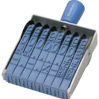 シヤチハタ シヤチハタ 回転ゴム印 欧文8連特大号 ゴシック体