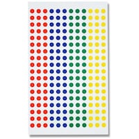 シモジマ HEIKO タックラベル φ5 No.648 4色アソート 1512枚入り