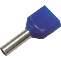 DST ツインフェルール形端子(100個入り)青