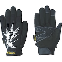 川西工業 川西 合皮手袋 スパークス ブラック Mサイズ