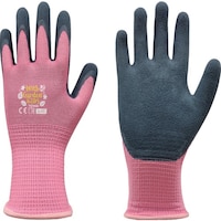 東和コーポレーション トワロン 天然ゴム背抜き手袋 WithgardenKIDS ローズピンク XS