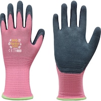 東和コーポレーション トワロン 天然ゴム背抜き手袋 WithgardenKIDS ローズピンク XXS