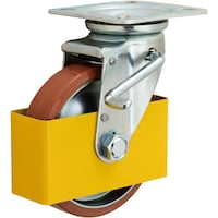 イノアック イノアック ログラン(ウレタン)車輪付タイプ 200径 旋回金具ダブルストッパー付(安全カバー付き)