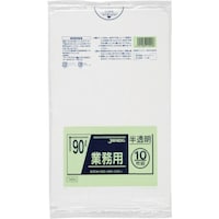 ジャパックス ジャパックス メタロセン配合ポリ袋 90L 半透明 10枚 厚み0.040mm