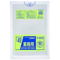 ジャパックス ジャパックス メタロセン配合ポリ袋 45L 半透明 10枚 厚み0.025mm