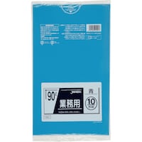 ジャパックス ジャパックス メタロセン配合ポリ袋 90L青10枚 厚み0.040mm