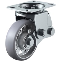 ユーエイキャスター ユーエイ プレート式 固定 クッションキャスター アルティメットウレタン 車輪径150mm  SKYタイプ SKY2R型 取付寸法133×86(125×62)