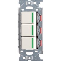 スガツネ工業 SUGATSUNE (210026826)PXPーJーNKW03009ーSG ガイドランプ付埋込トリプルスイッチ ソリッドグレー