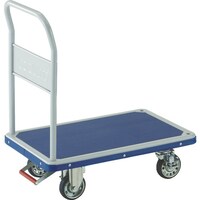 トラスコ中山 TRUSCO プレス製台車 ドンキーカート 固定式810×510 ピン式4輪ストッパー付
