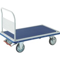 トラスコ中山 TRUSCO プレス製台車 ドンキーカート 固定式1225×775 ピン式4輪ストッパー付