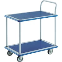 トラスコ中山 TRUSCO プレス製台車 ドンキーカート 2段式片袖1225×775