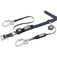 サンコー タイタン 胴ベルト型ロック付き巻取式 ダブル REELOCK S2NEO + Ribraライト ネイビー