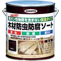 アサヒペン アサヒペン 木材防虫防腐ソート2.5L ブラウン