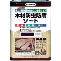 アサヒペン アサヒペン 木材防虫防腐ソート14L ブラウン