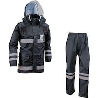 船橋 安全レインフルハーネス仕様 ネイビー LLサ