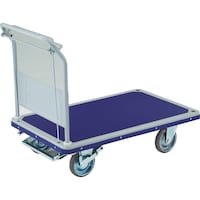 トラスコ中山 TRUSCO 始動アシスト台車 アクセル ペダル式 自在ストッパー付 制動ブレーキ付