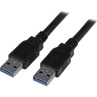 Startech StarTech USB 3.0ケーブル/1.8m/Type‐A  Type‐A/5Gbps/オスオス/ブラック/タイプA