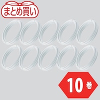 トラスコ中山 TRUSCO まとめ買い カラー針金 小巻タイプ 黄 18番手 線径1.2mm×10m 10本