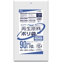 ハウスホールド ハウスホールド 再生エコマーク袋 半透明 90L 10枚