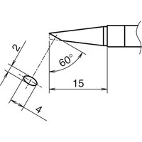 白光 白光 こて先 BC型 横2mm 縦4mm