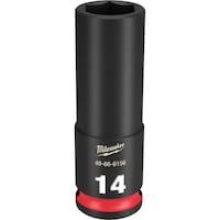 ミルウォーキーツール・ジャパン milwaukee SHOCKWAVE IMPACT DUTY ディープインパクトソケット 3/8インチ(9.5mm)角 14mm