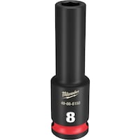 ミルウォーキーツール・ジャパン milwaukee SHOCKWAVE IMPACT DUTY ディープインパクトソケット 3/8インチ(9.5mm)角 8mm