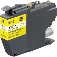 エコリカ ecorica LC3119Y互換インクカートリッジ イエロー