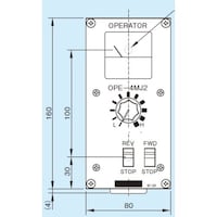 日立産機システム 日立産機 アナログ操作盤43MM角メーター付