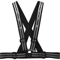 喜多 喜多 LEDストレッチ安全ベルト(4.8cm幅) No6100 ブラック フリー