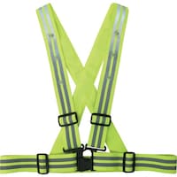 喜多 喜多 LEDストレッチ安全ベルト(4.8cm幅) No6100 ライム フリー