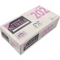 リーブル LEABLE ニトリルスタンダードブルー粉付LL 100枚入