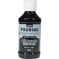 ペベオ・ジャポン Pebeo ポーリングメディウム入り アクリル絵具118ml 22 アイボリーブラック