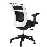 NAIKI ワークチェアー(可動肘) パウザ PAEN型/背:ブラック 座:ブラック/座:布張り 背:メッシュ/可動肘付