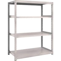 トラスコ中山 TRUSCO  スチールラック M2型軽中量棚 1160×880×H1500 4段 単体  ネオグレー