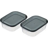 イノマタ化学 inomata 楽ちんパック 角型400ml 2個組クリアーブラック