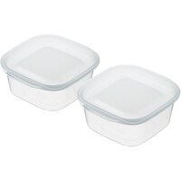 イノマタ化学 inomata 楽ちんパック スクエア270ml 2個組クリアーホワイト