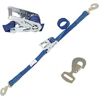 東レインターナショナル シライ ベルトラッシング(ラチェットバックル式) ベルタイト(R) エコマーク認証品 端末金具付き スナップフック付