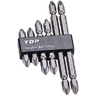 トップ工業 TOP ドライバビットセット6本 (+2×45・65・110各2本)