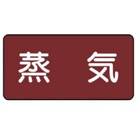 ユニット ユニット 配管ステッカー 蒸気(小) アルミ 40×80 10枚組