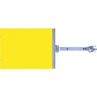 つくし工房 つくし スイング標識 金具付き 両面黄無地