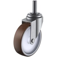 ユーエイキャスター ユーエイ ねじ込み式 自在 ステンレスキャスター ウレタン 車輪径50mm  Eタイプ SUSET型 ネジ寸法M12×35ピッチ1.75